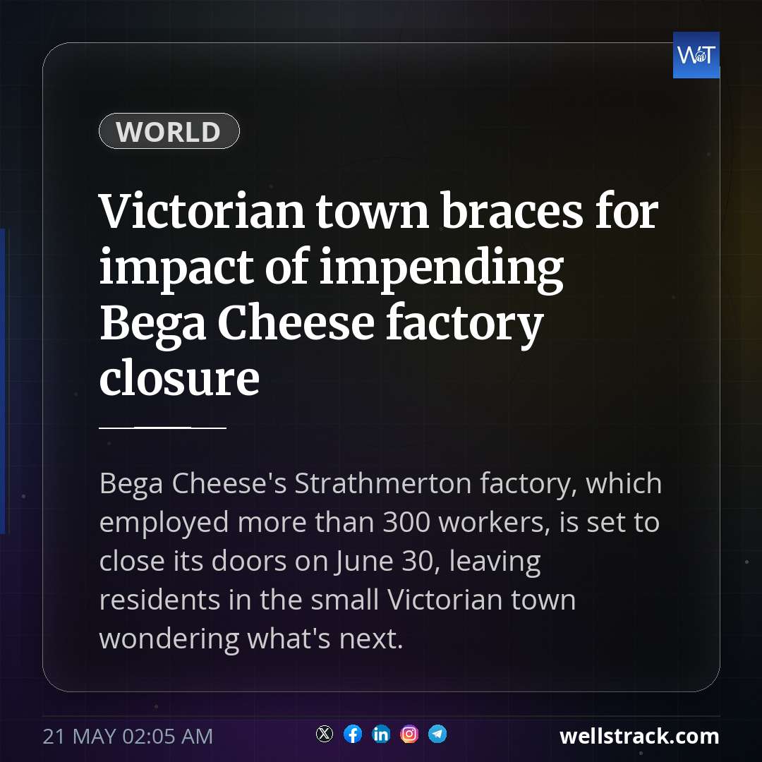 Victorian town braces for impact of impending Bega Cheese factory closure — WellsTrack