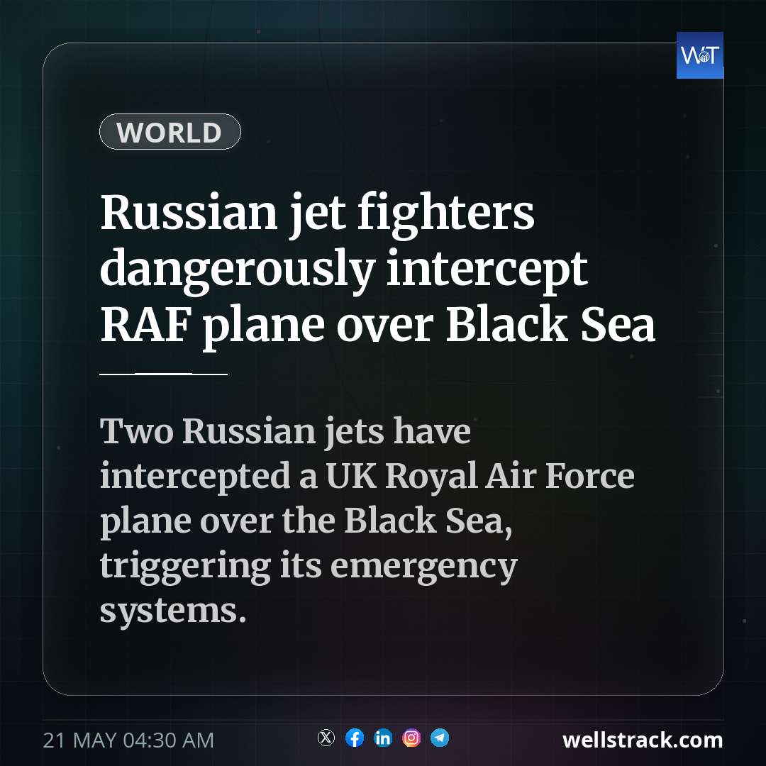 Russian jet fighters dangerously intercept RAF plane over Black Sea — WellsTrack