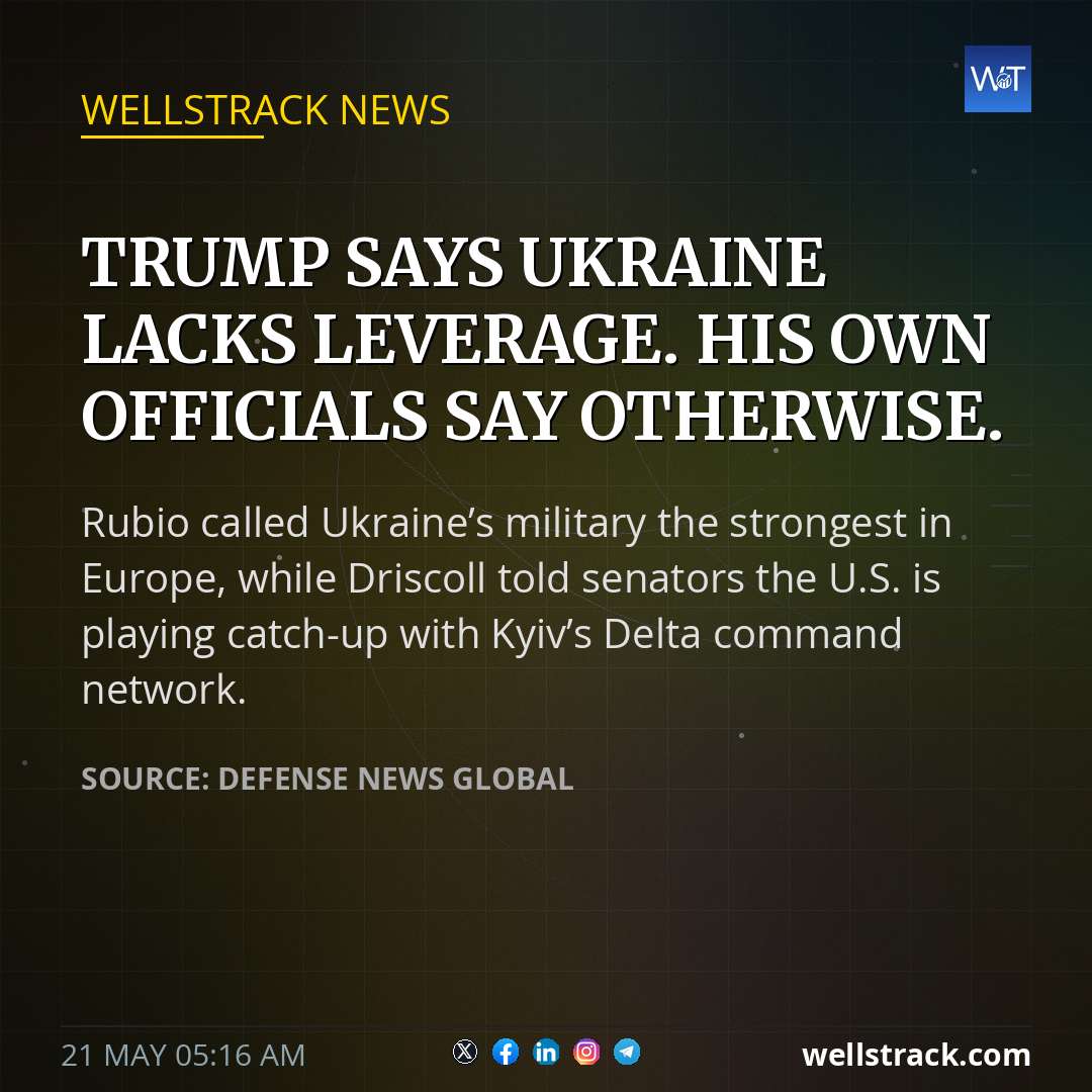 Trump says Ukraine lacks leverage. His own officials say otherwise. — WellsTrack