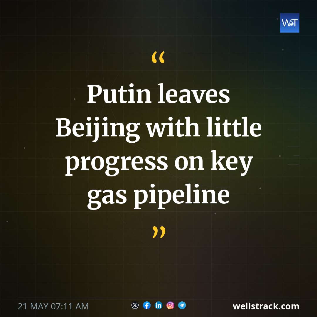 Putin leaves Beijing with little progress on key gas pipeline — WellsTrack