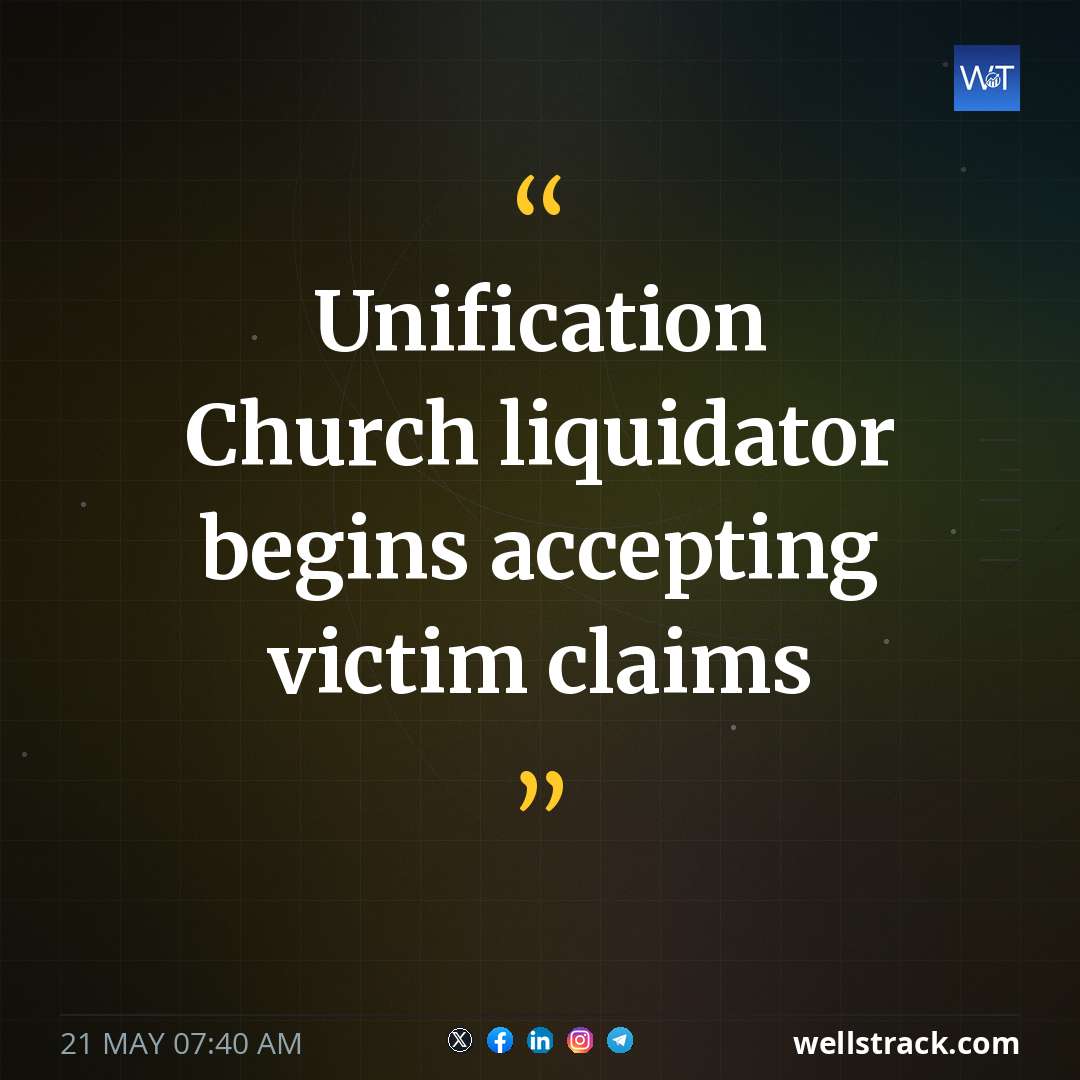 Unification Church liquidator begins accepting victim claims — WellsTrack