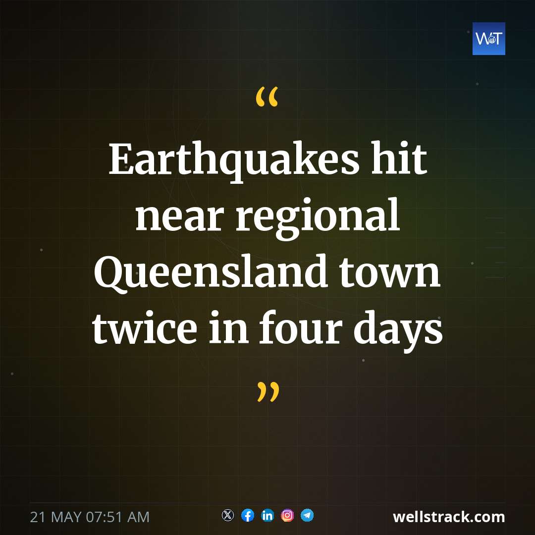 Earthquakes hit near regional Queensland town twice in four days — WellsTrack