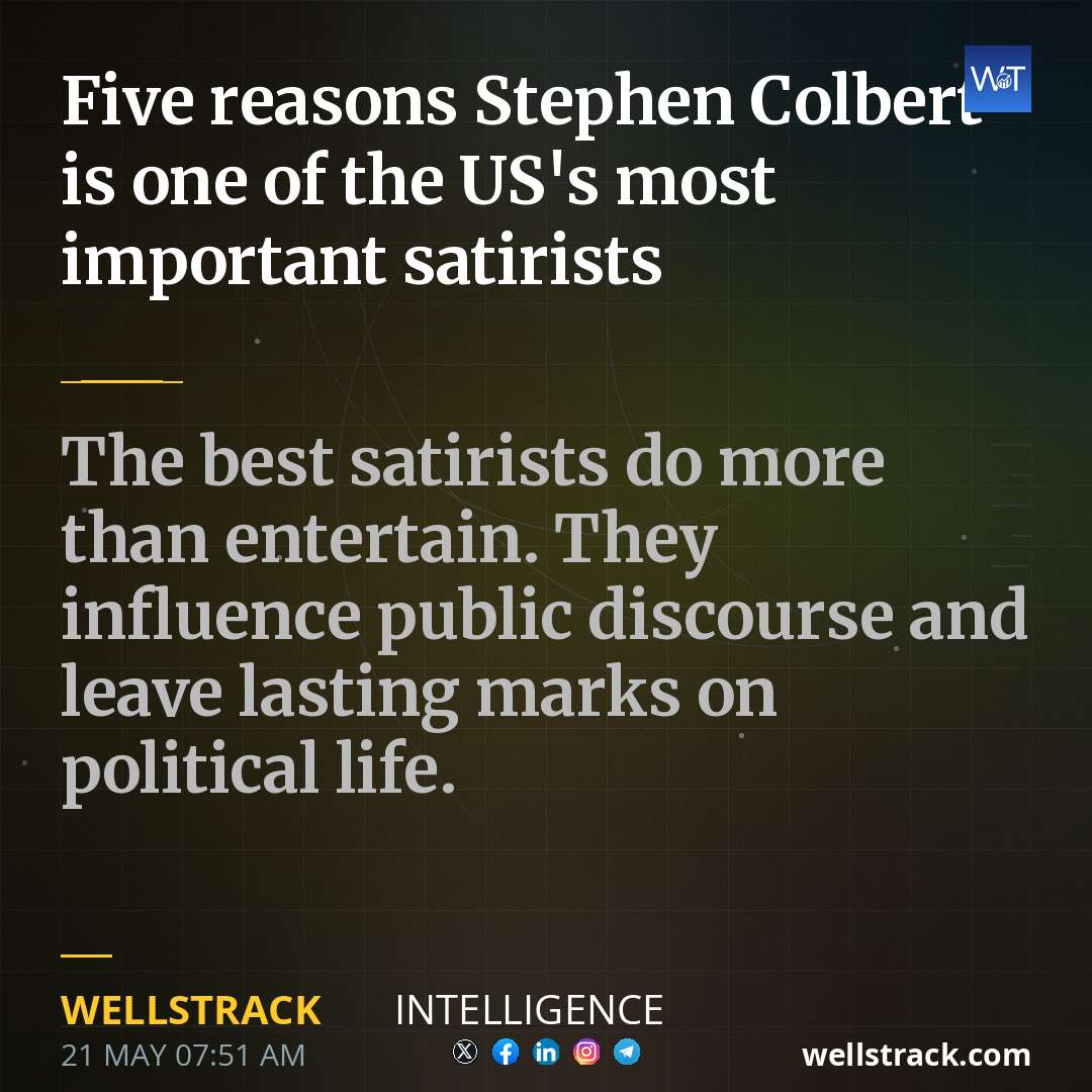 Five reasons Stephen Colbert is one of the US's most important satirists — WellsTrack
