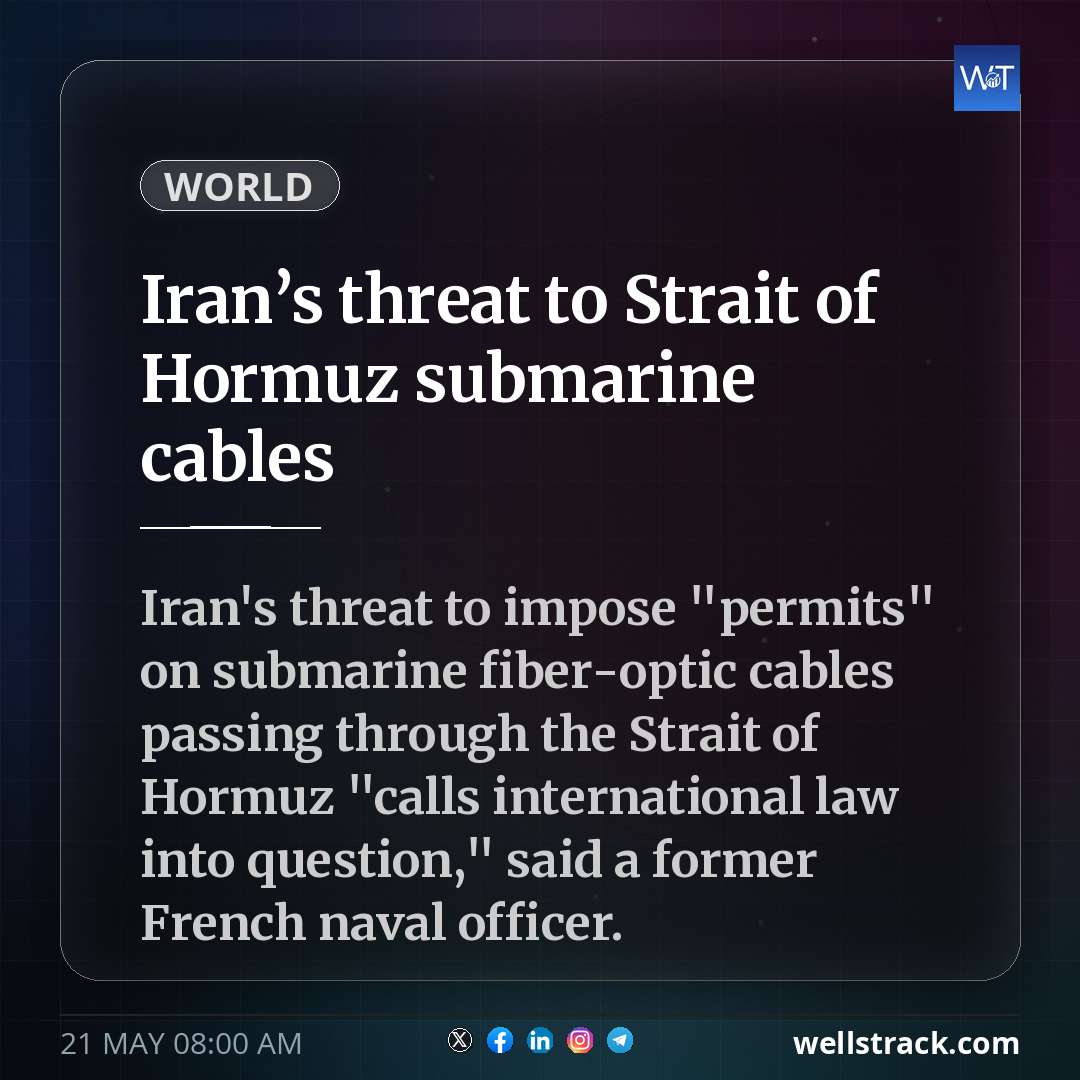 Iran’s threat to Strait of Hormuz submarine cables — WellsTrack