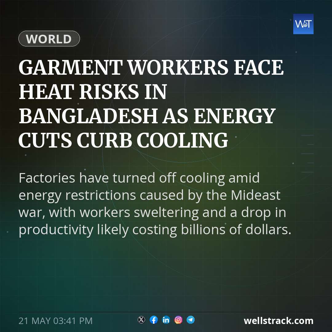 Garment workers face heat risks in Bangladesh as energy cuts curb cooling — WellsTrack