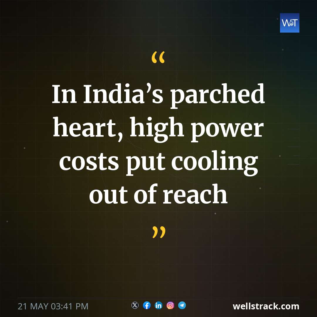 In India’s parched heart, high power costs put cooling out of reach — WellsTrack