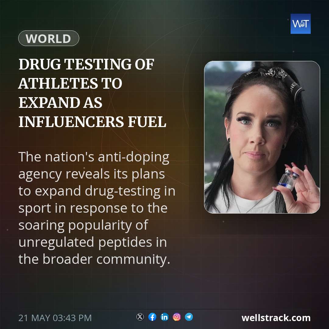 Drug testing of athletes to expand as influencers fuel illicit peptides boom — WellsTrack