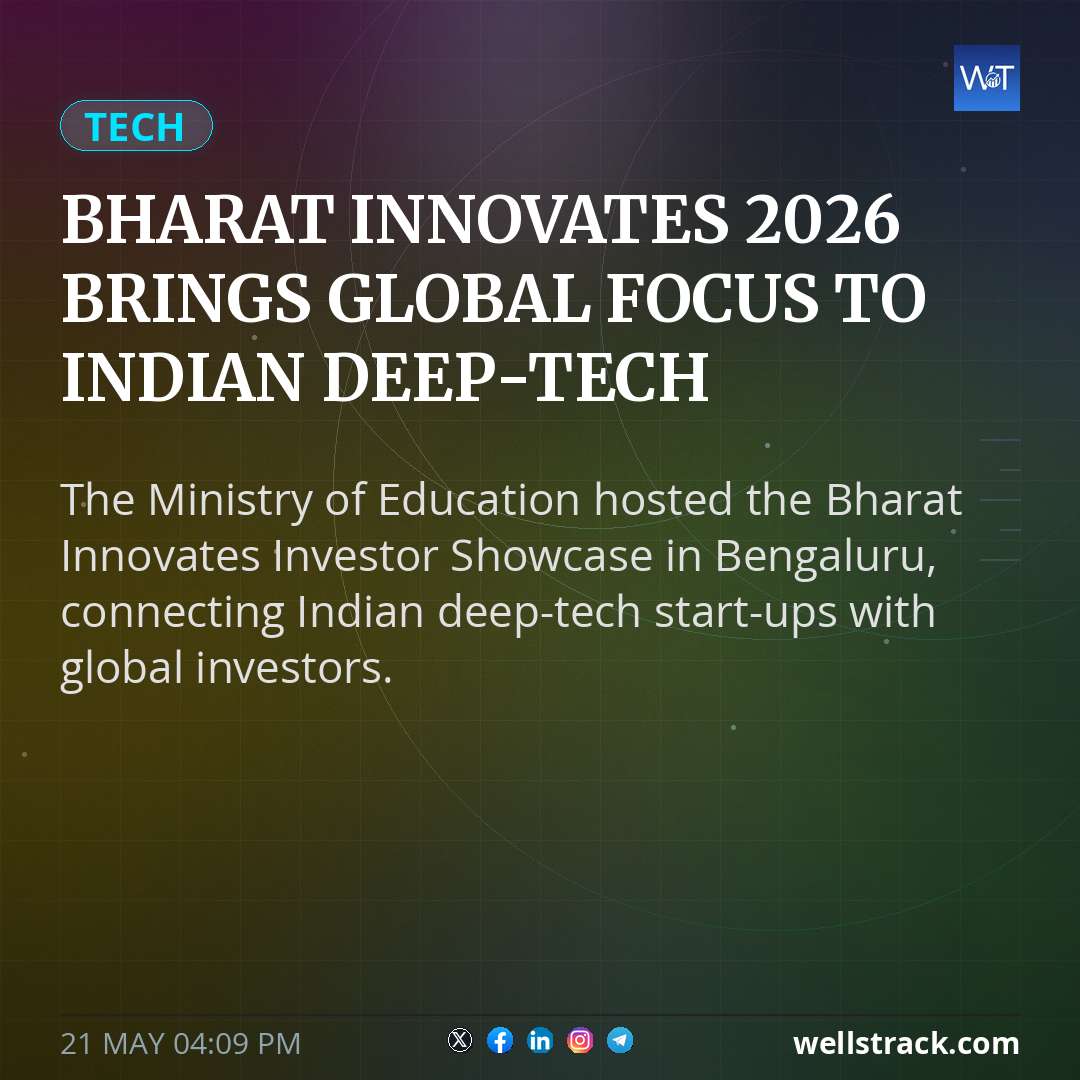 Bharat Innovates 2026 Brings Global Focus to Indian Deep-tech — WellsTrack