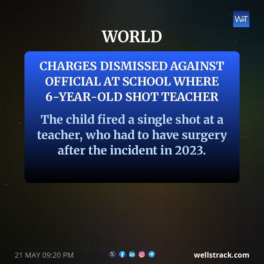 Charges dismissed against official at school where 6-year-old shot teacher — WellsTrack