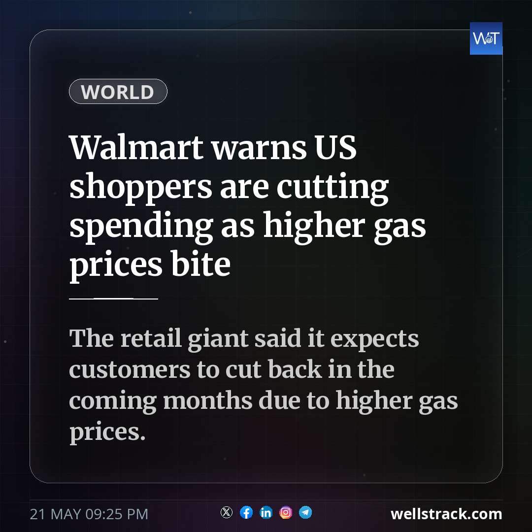 Walmart warns US shoppers are cutting spending as higher gas prices bite — WellsTrack