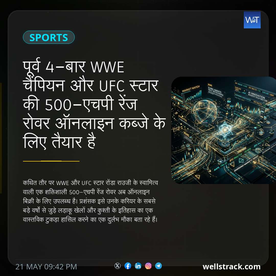 पूर्व 4-बार WWE चैंपियन और UFC स्टार की 500-एचपी रेंज रोवर ऑनलाइन कब्जे के लिए तैयार है — WellsTrack