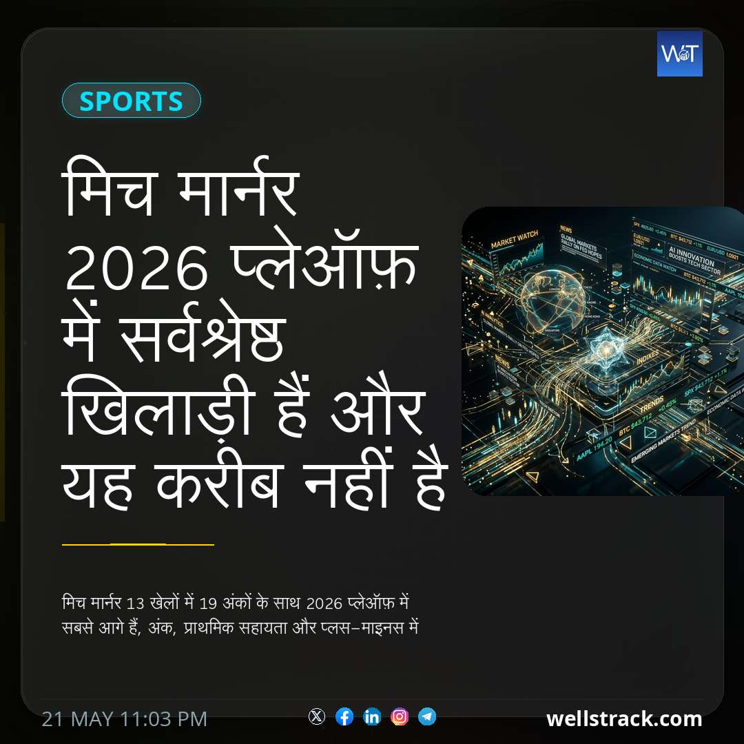 मिच मार्नर 2026 प्लेऑफ़ में सर्वश्रेष्ठ खिलाड़ी हैं और यह करीब नहीं है — WellsTrack