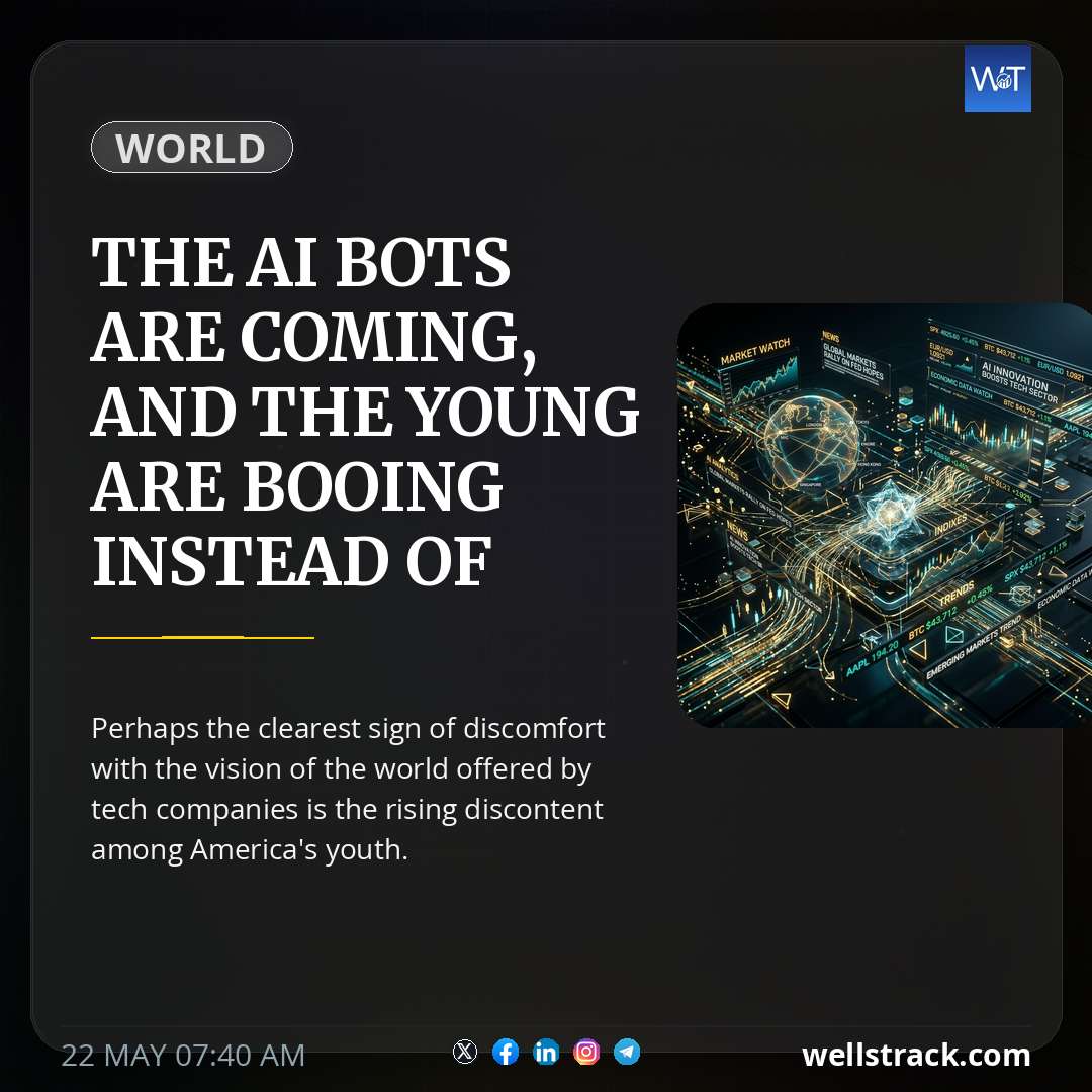 The AI bots are coming, and the young are booing instead of applauding — WellsTrack