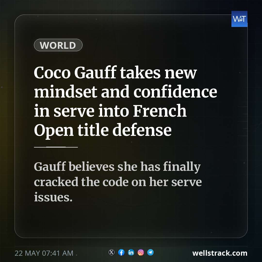 Coco Gauff takes new mindset and confidence in serve into French Open title defense — WellsTrack