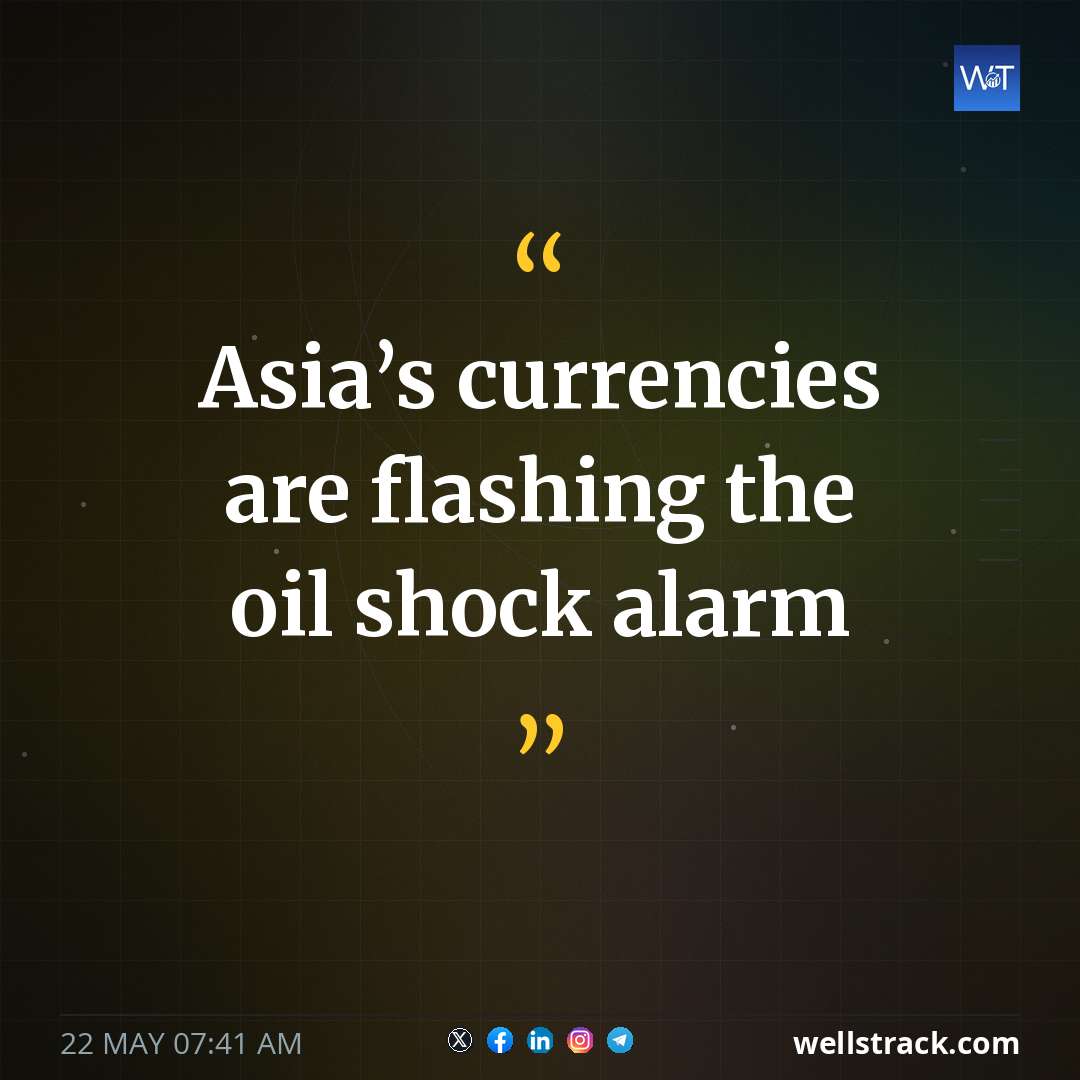 Asia’s currencies are flashing the oil shock alarm — WellsTrack