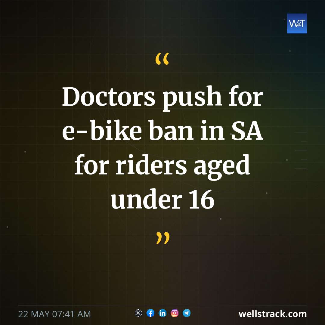 Doctors push for e-bike ban in SA for riders aged under 16 — WellsTrack