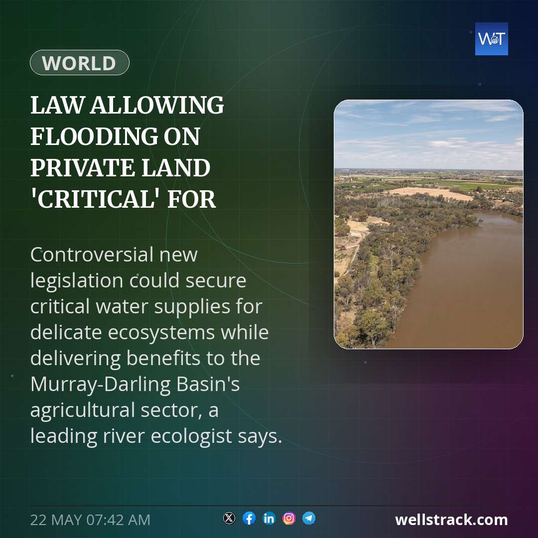 Law allowing flooding on private land 'critical' for environment, expert says — WellsTrack