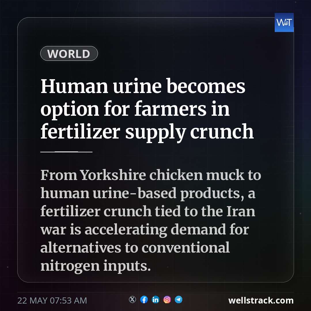 Human urine becomes option for farmers in fertilizer supply crunch — WellsTrack