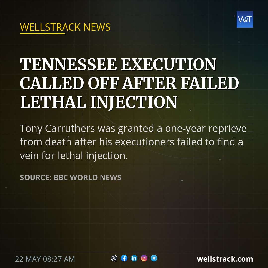 Tennessee execution called off after failed lethal injection — WellsTrack