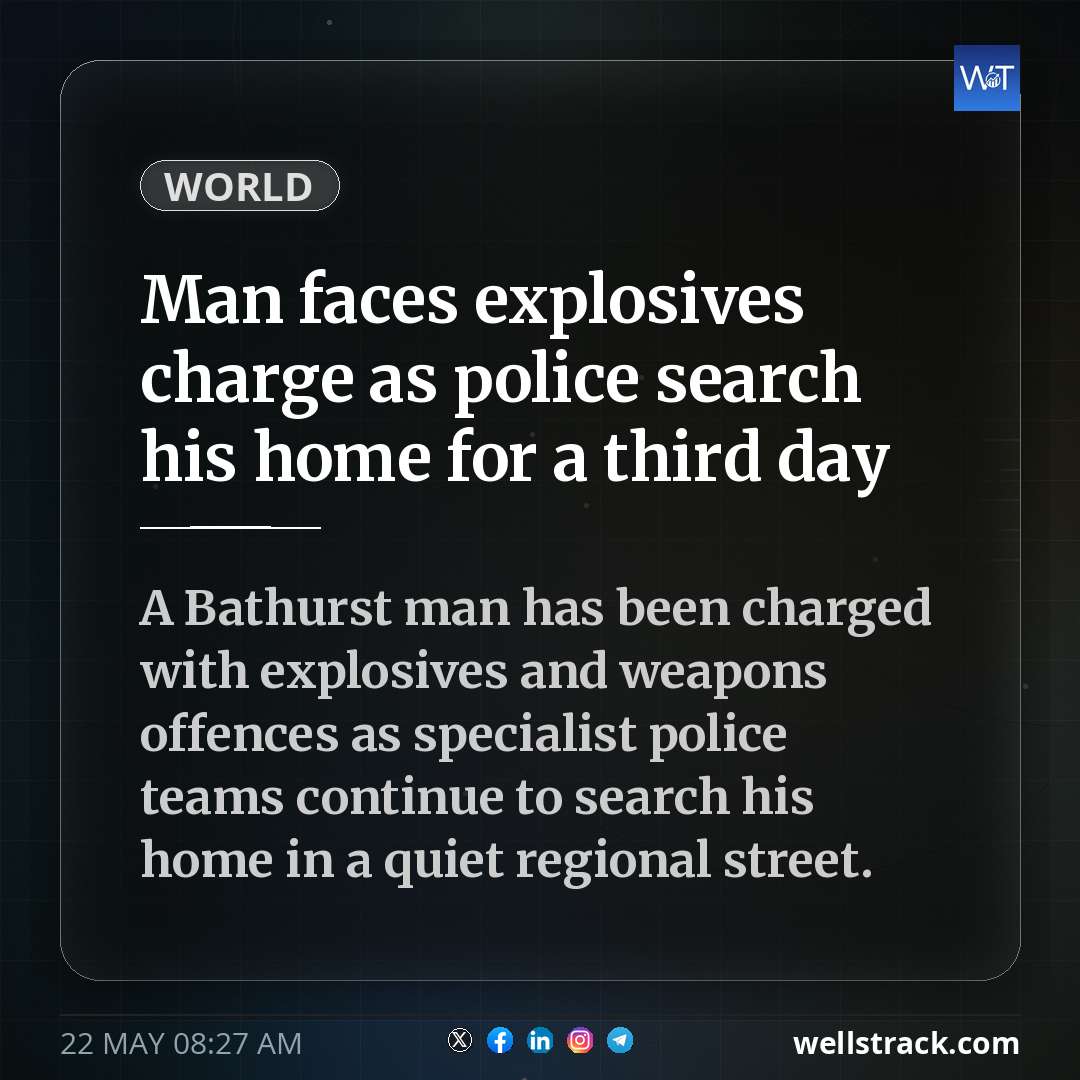 Man faces explosives charge as police search his home for a third day — WellsTrack