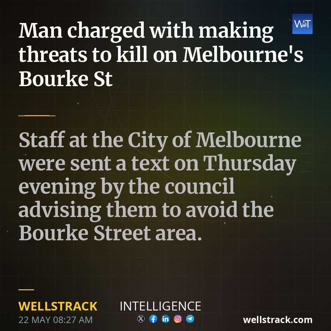 Man charged with making threats to kill on Melbourne's Bourke St — WellsTrack