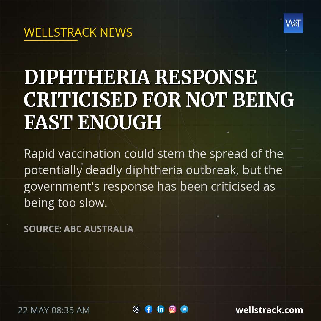 Diphtheria response criticised for not being fast enough — WellsTrack