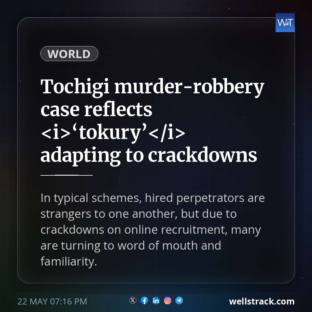 Tochigi murder-robbery case reflects <i>‘tokuryū’</i> adapting to crackdowns — WellsTrack