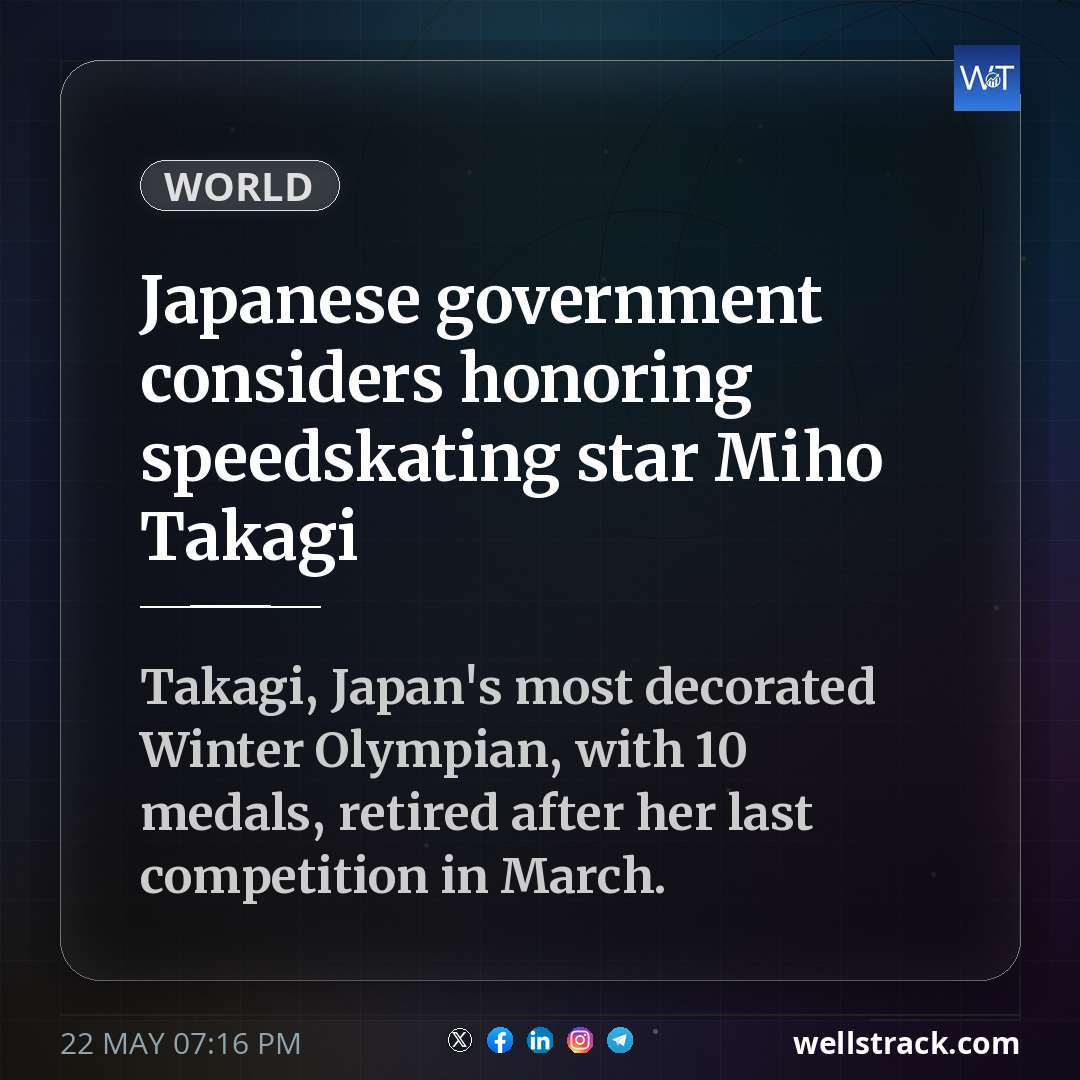 Japanese government considers honoring speedskating star Miho Takagi — WellsTrack