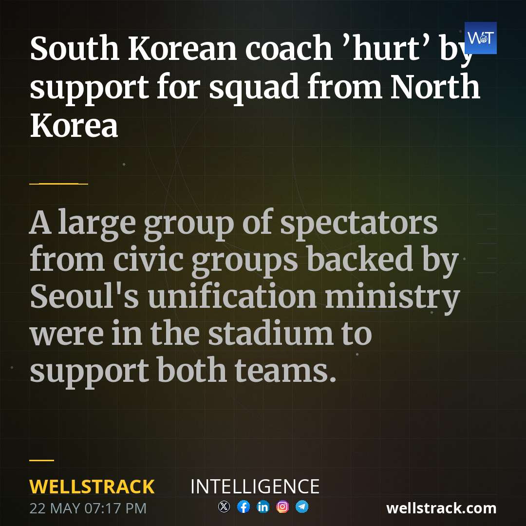 South Korean coach ’hurt’ by support for squad from North Korea — WellsTrack