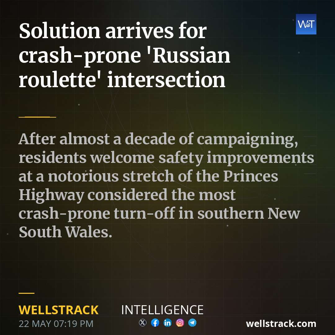 Solution arrives for crash-prone 'Russian roulette' intersection — WellsTrack