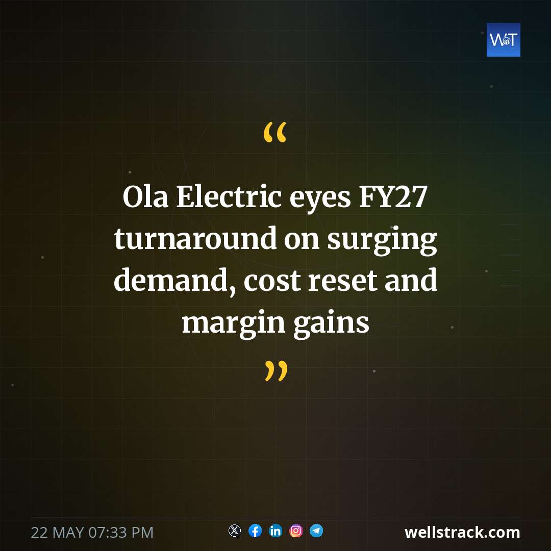 Ola Electric eyes FY27 turnaround on surging demand, cost reset and margin gains — WellsTrack
