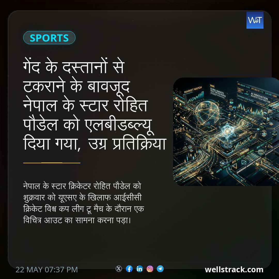 गेंद के दस्तानों से टकराने के बावजूद नेपाल के स्टार रोहित पौडेल को एलबीडब्ल्यू दिया गया, उग्र प्रतिक्रिया के कारण आईसीसी को सजा हो सकती है — WellsTrack