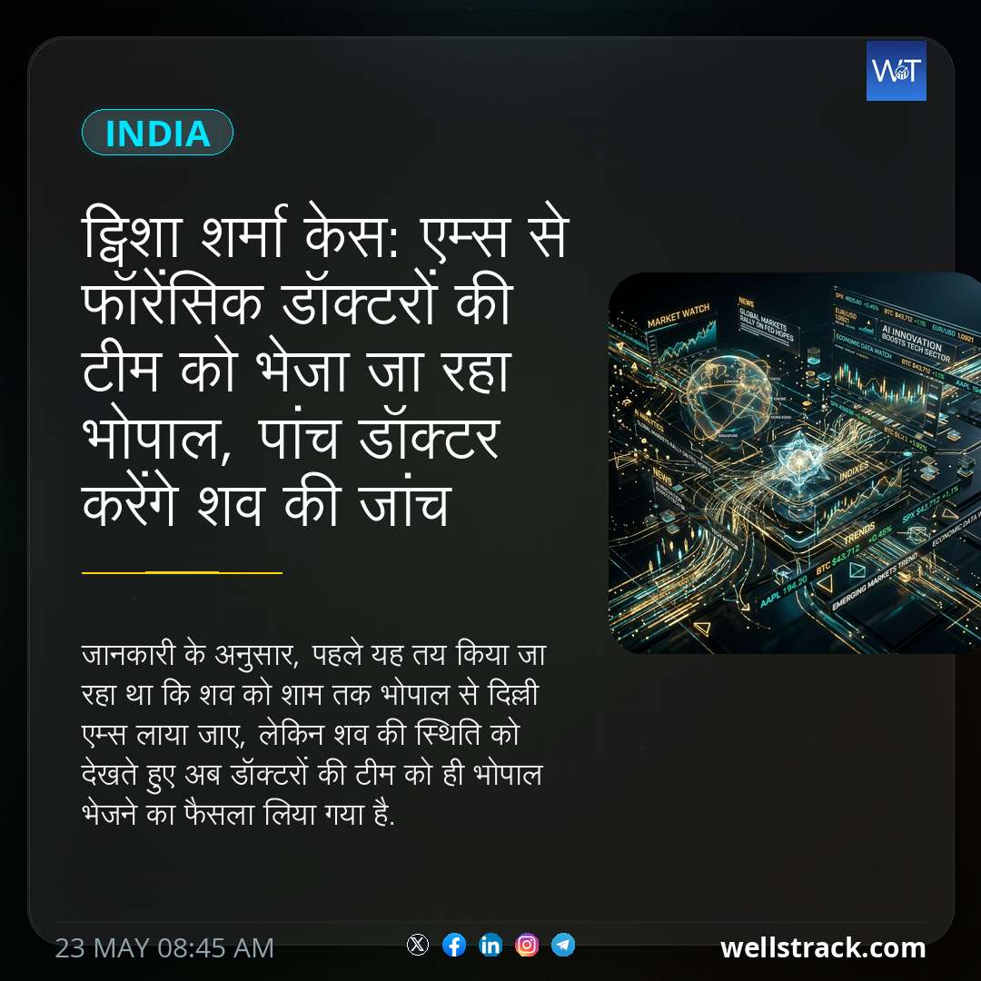 ट्विशा शर्मा केस: एम्स से फॉरेंसिक डॉक्टरों की टीम को भेजा जा रहा भोपाल, पांच डॉक्टर करेंगे शव की जांच — WellsTrack