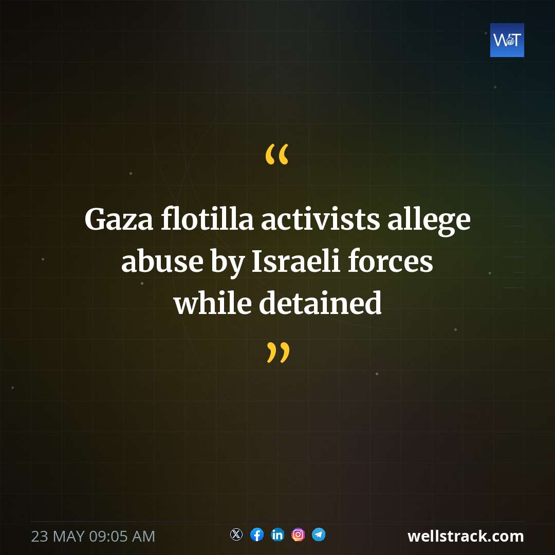Gaza flotilla activists allege abuse by Israeli forces while detained — WellsTrack