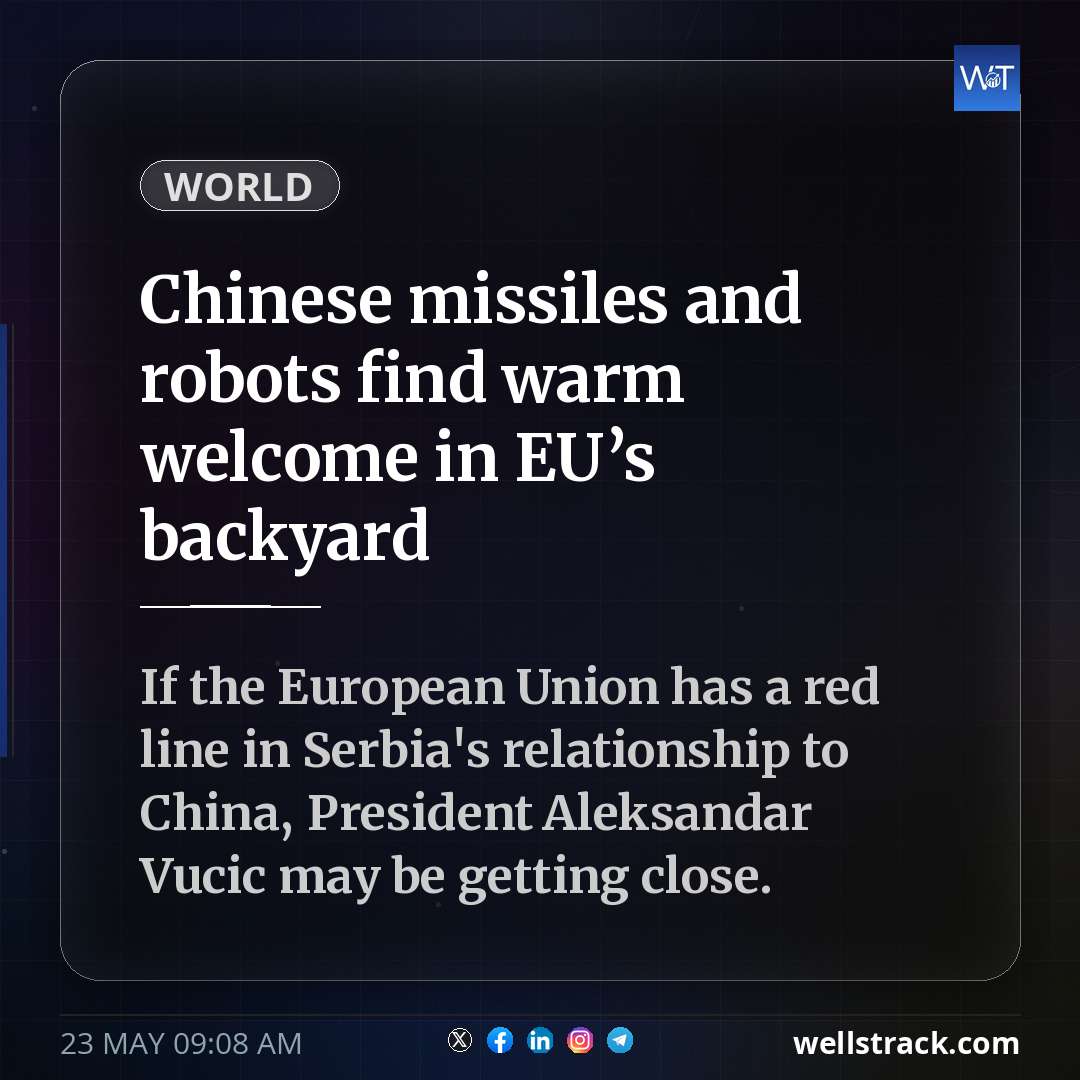 Chinese missiles and robots find warm welcome in EU’s backyard — WellsTrack