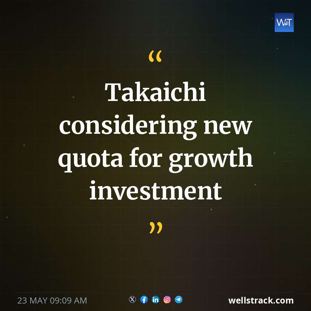 Takaichi considering new quota for growth investment — WellsTrack