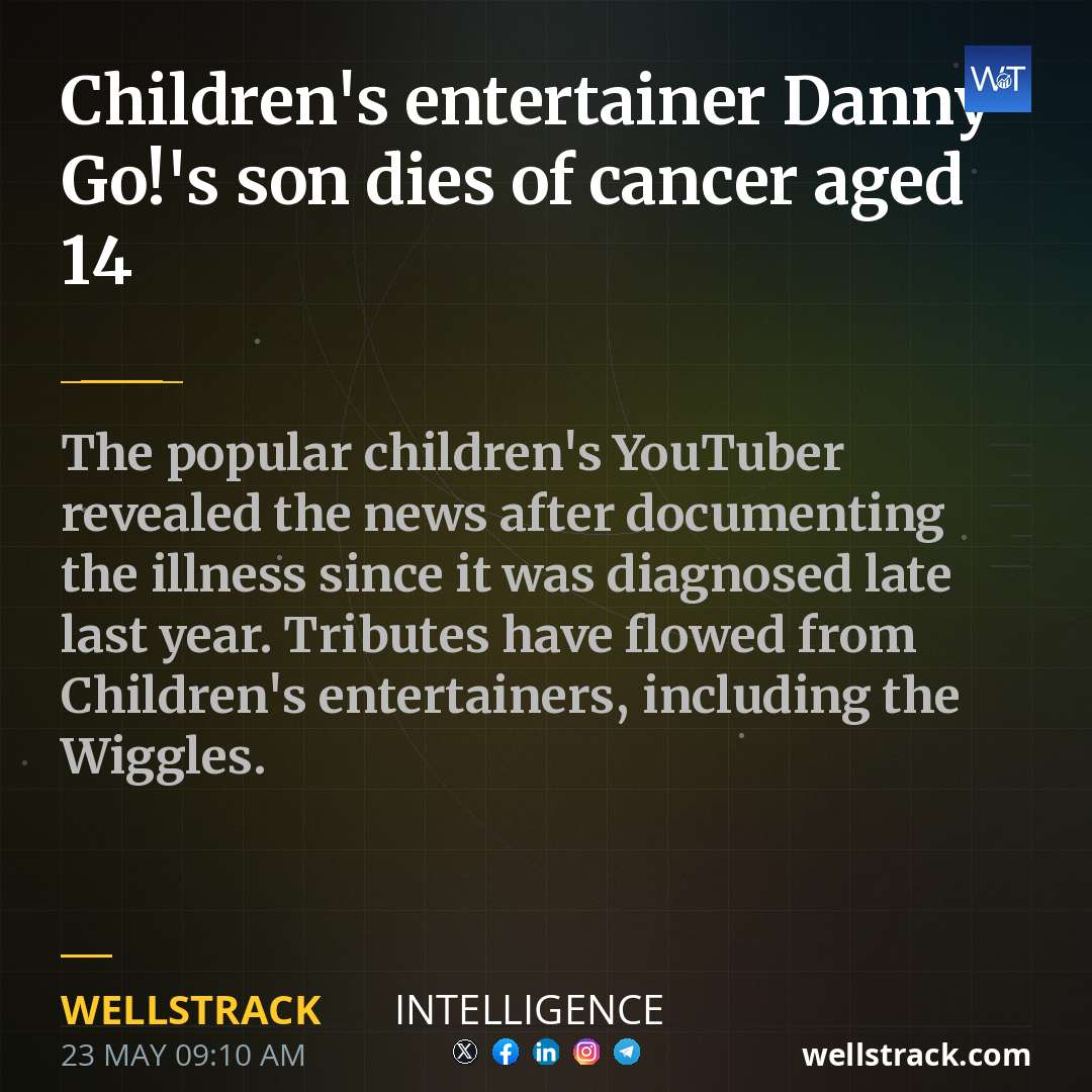 Children's entertainer Danny Go!'s son dies of cancer aged 14 — WellsTrack