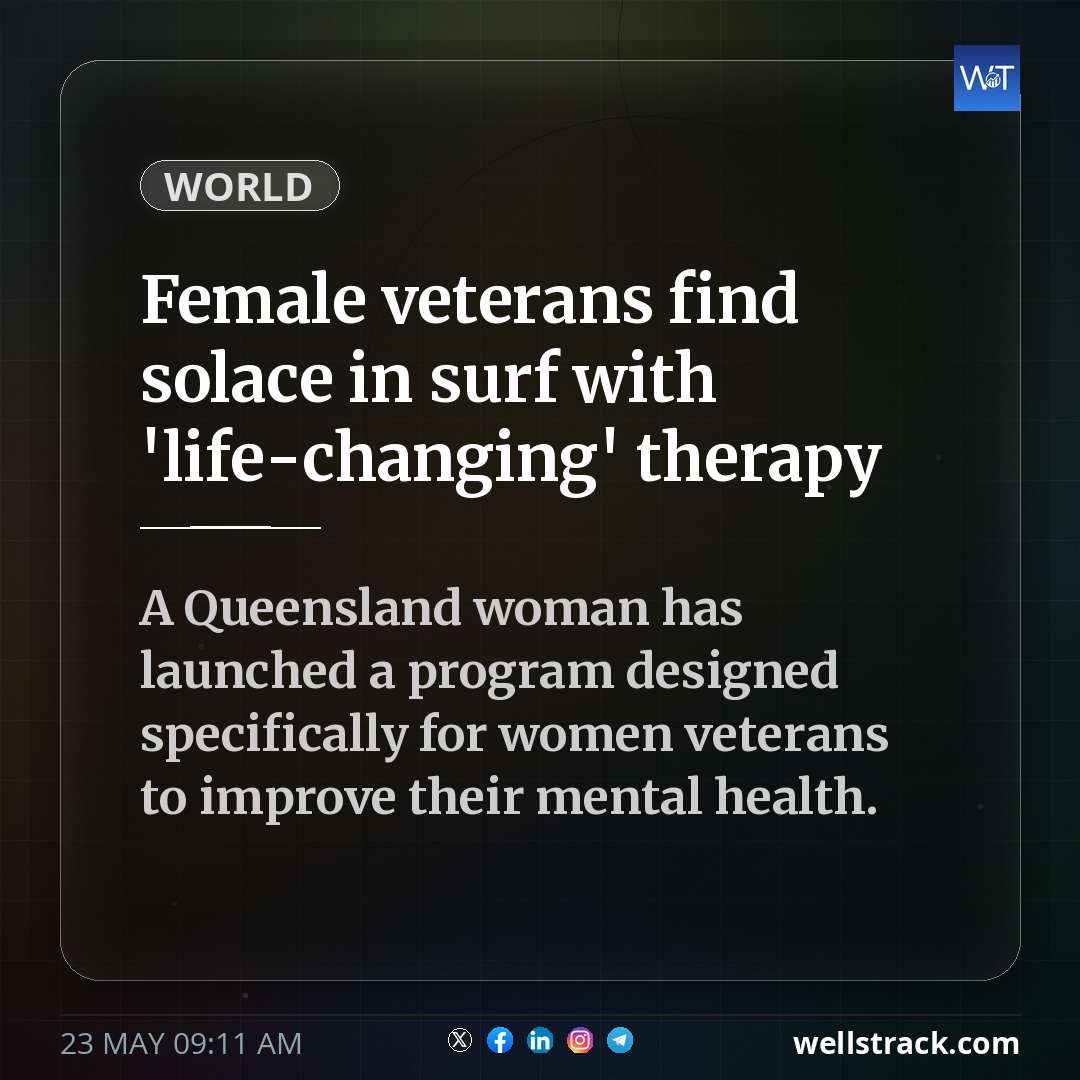 Female veterans find solace in surf with 'life-changing' therapy — WellsTrack