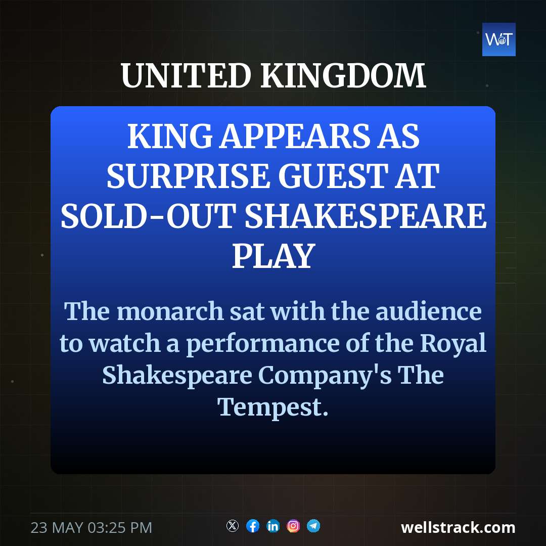King appears as surprise guest at sold-out Shakespeare play — WellsTrack