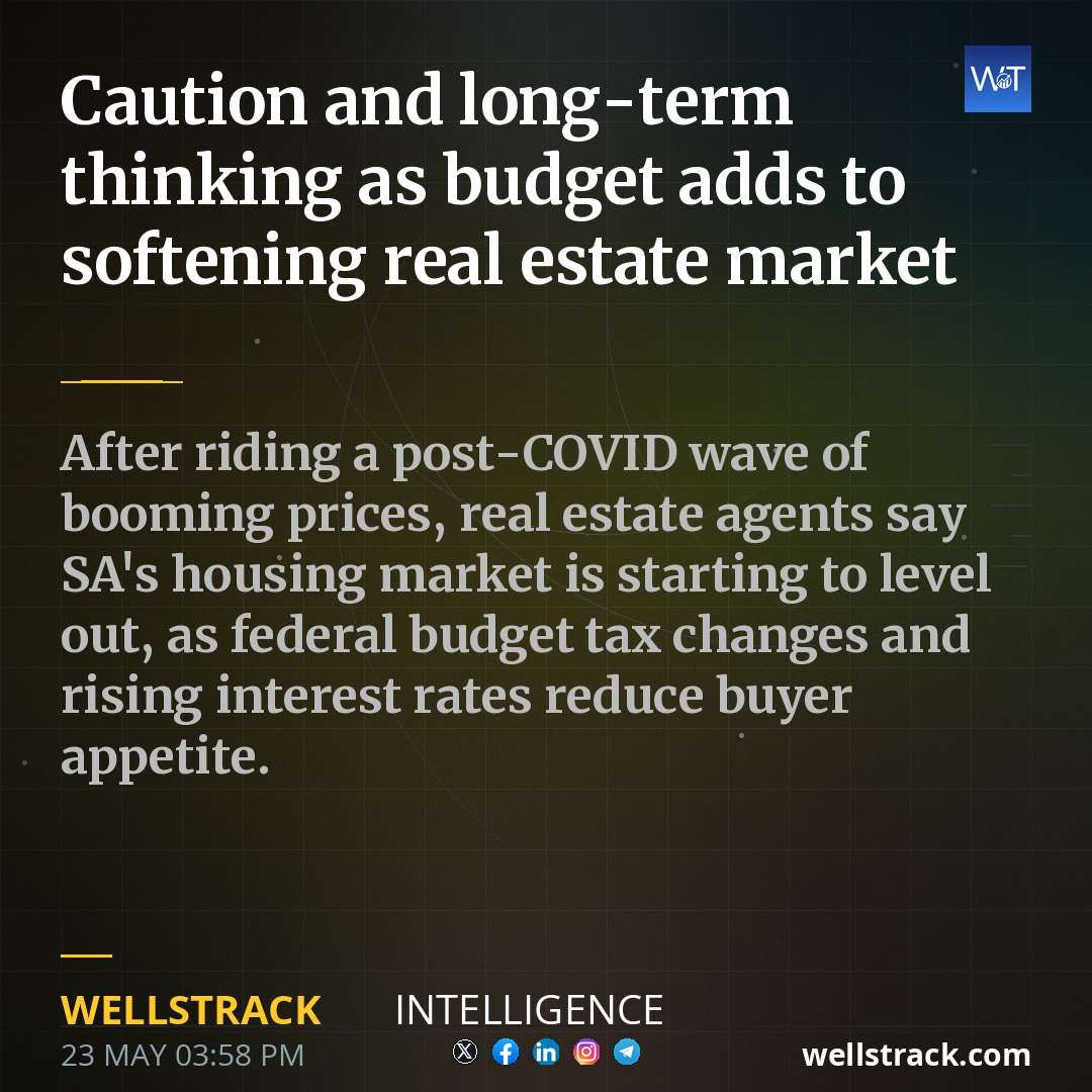 Caution and long-term thinking as budget adds to softening real estate market — WellsTrack