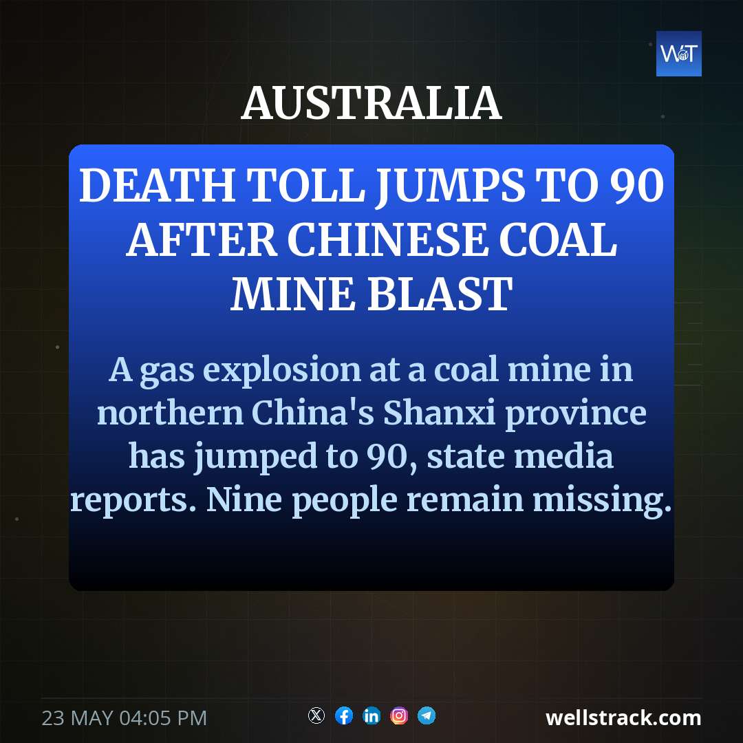 Death toll jumps to 90 after Chinese coal mine blast — WellsTrack