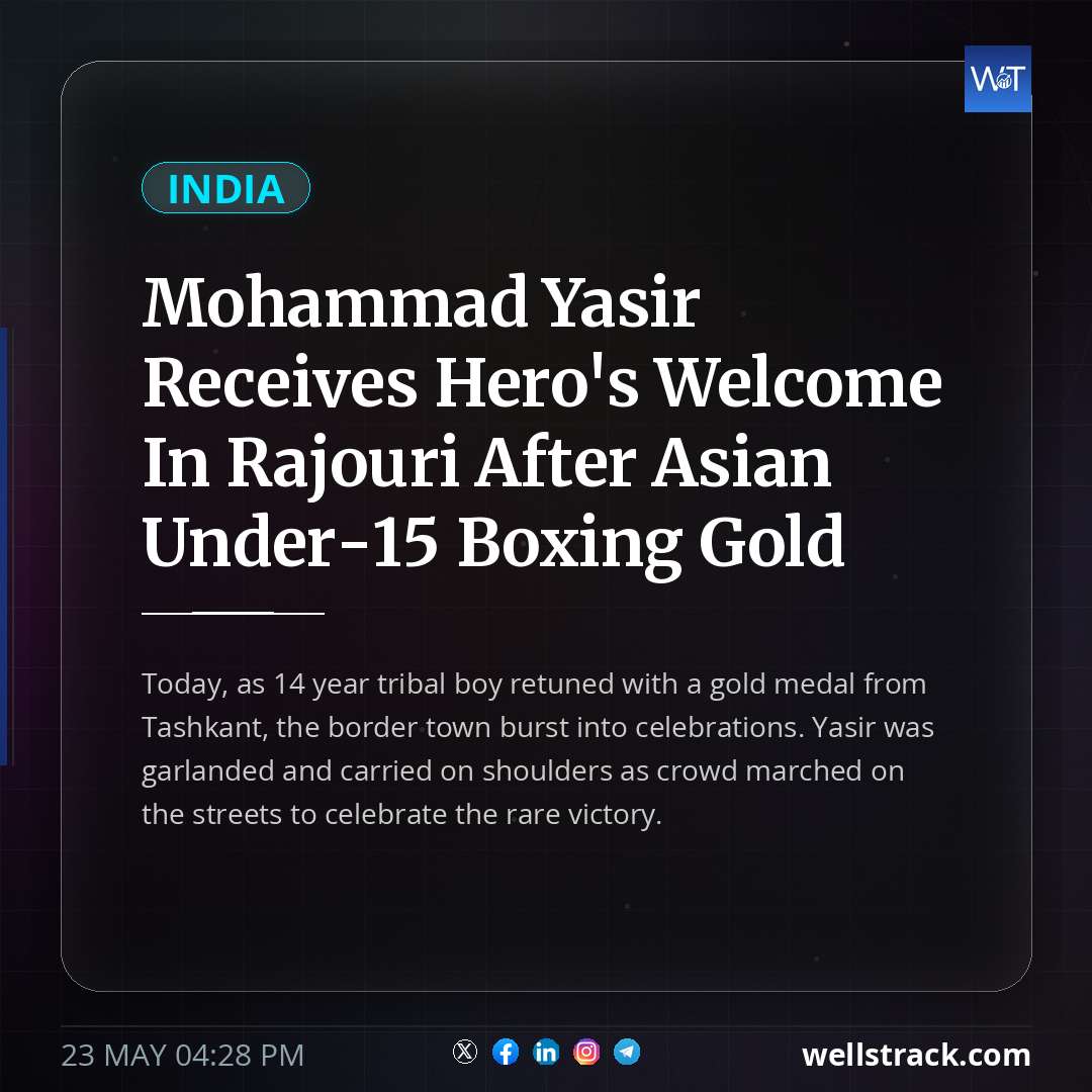 Mohammad Yasir Receives Hero's Welcome In Rajouri After Asian Under-15 Boxing Gold — WellsTrack