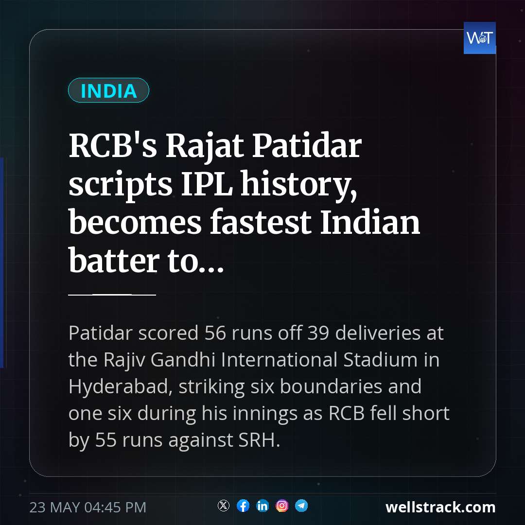 RCB's Rajat Patidar scripts IPL history, becomes fastest Indian batter to...
