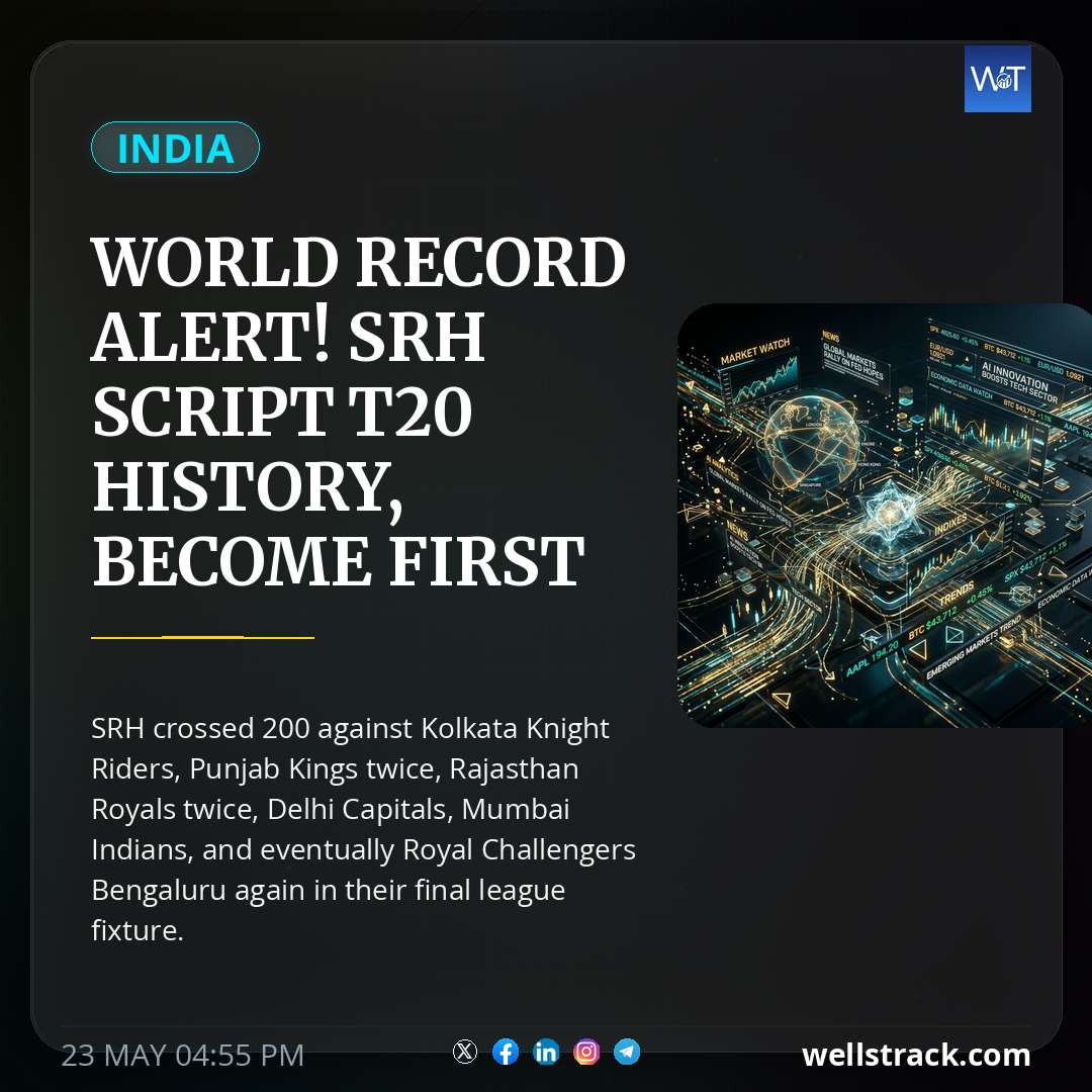 World record alert! SRH script T20 history, become first team in the world to... — WellsTrack