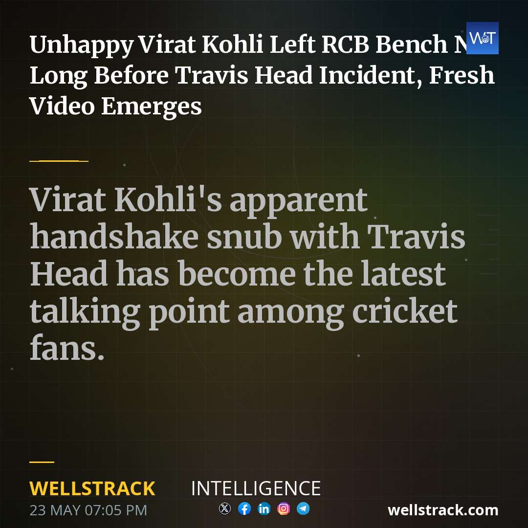 Unhappy Virat Kohli Left RCB Bench Not Long Before Travis Head Incident, Fresh Video Emerges