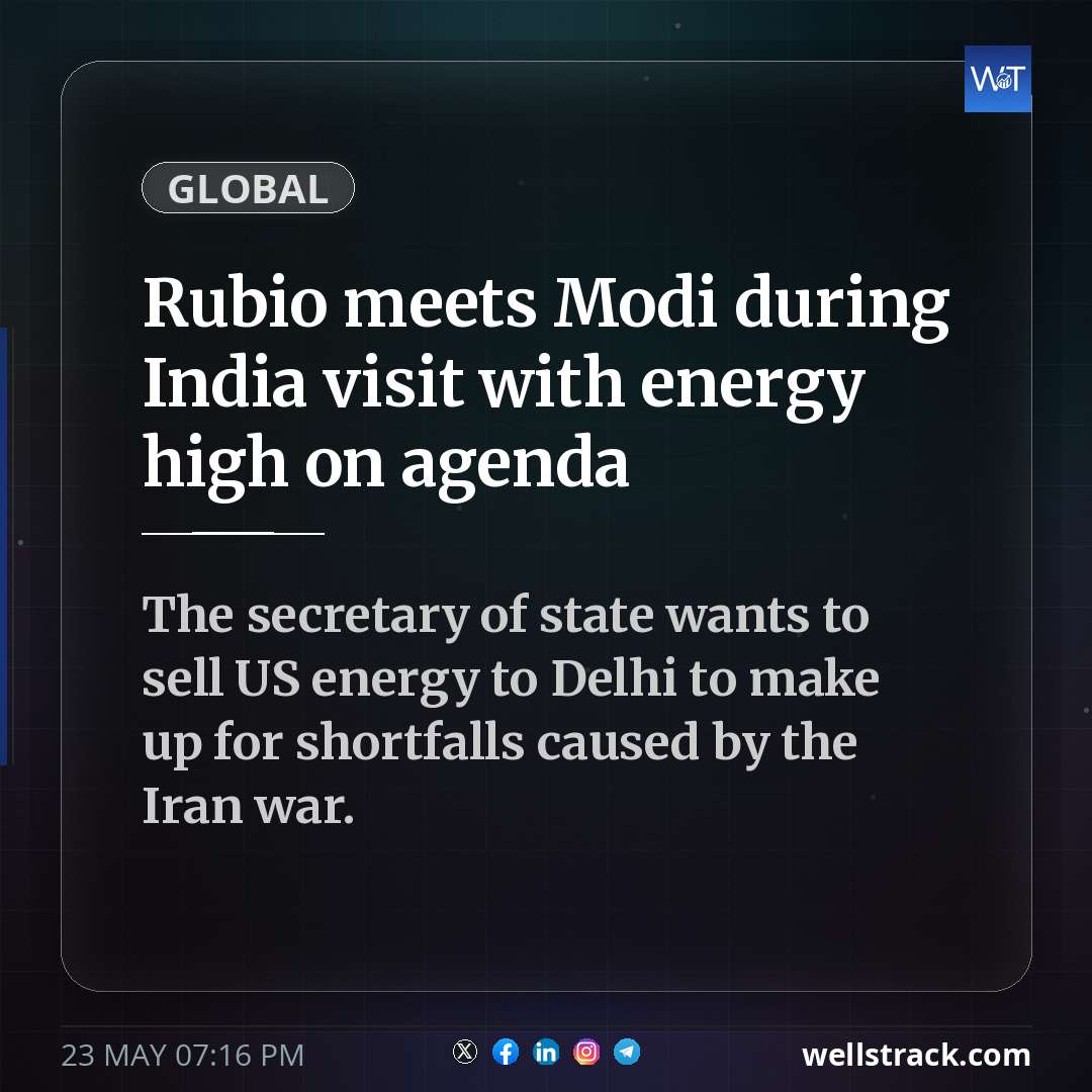 Rubio meets Modi during India visit with energy high on agenda — WellsTrack