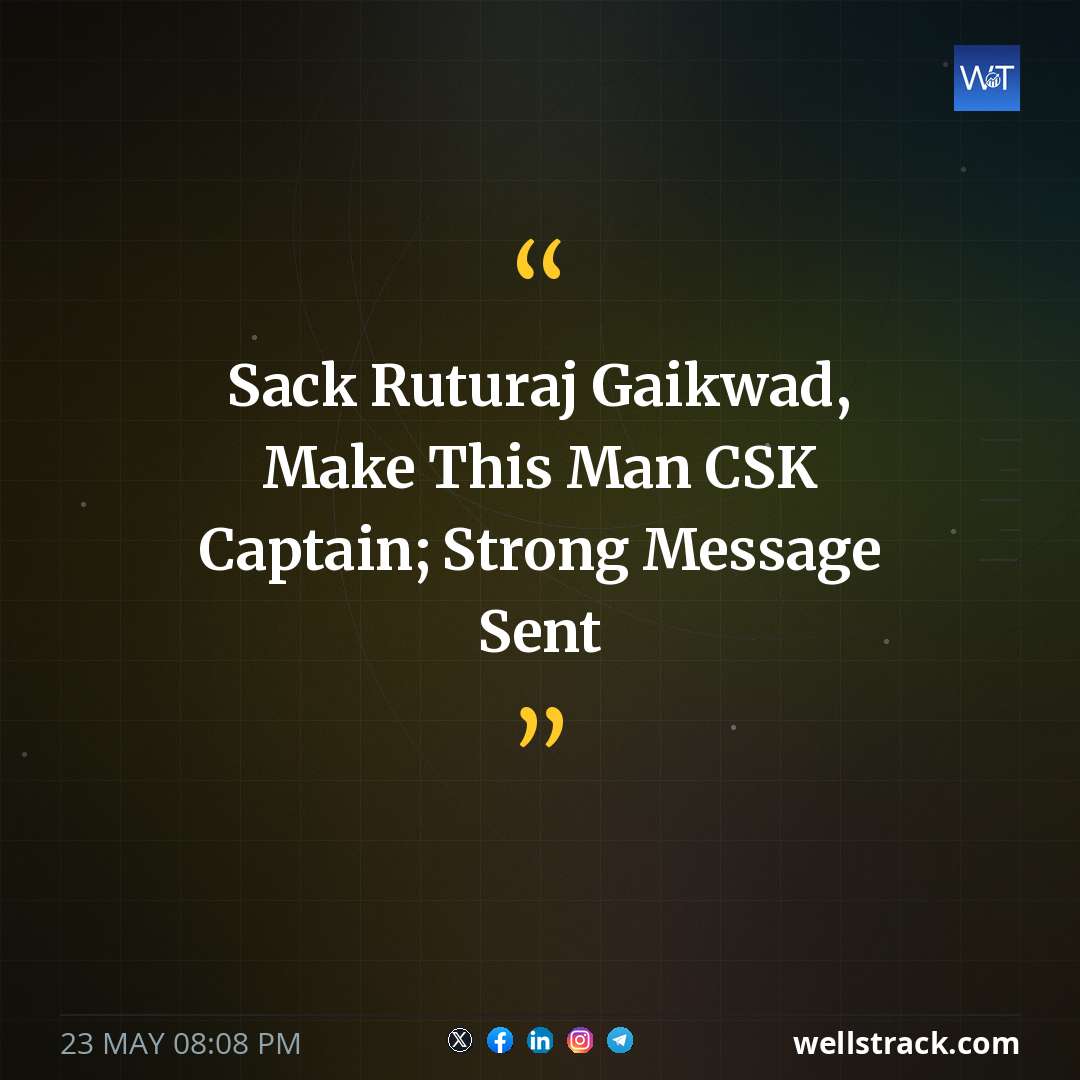 Sack Ruturaj Gaikwad, Make This Man CSK Captain; Strong Message Sent