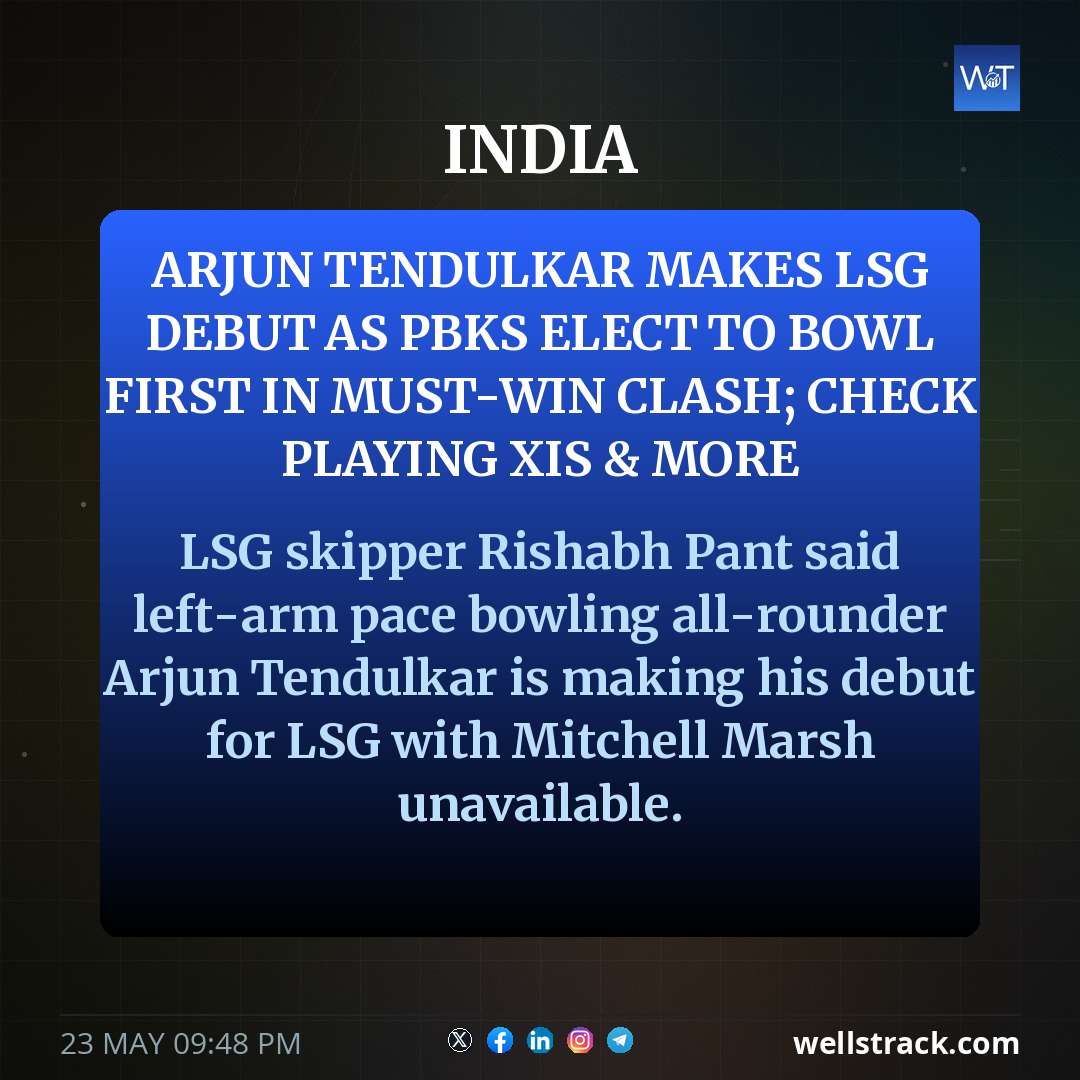 Arjun Tendulkar makes LSG debut as PBKS elect to bowl first in must-win clash; check playing XIs & more