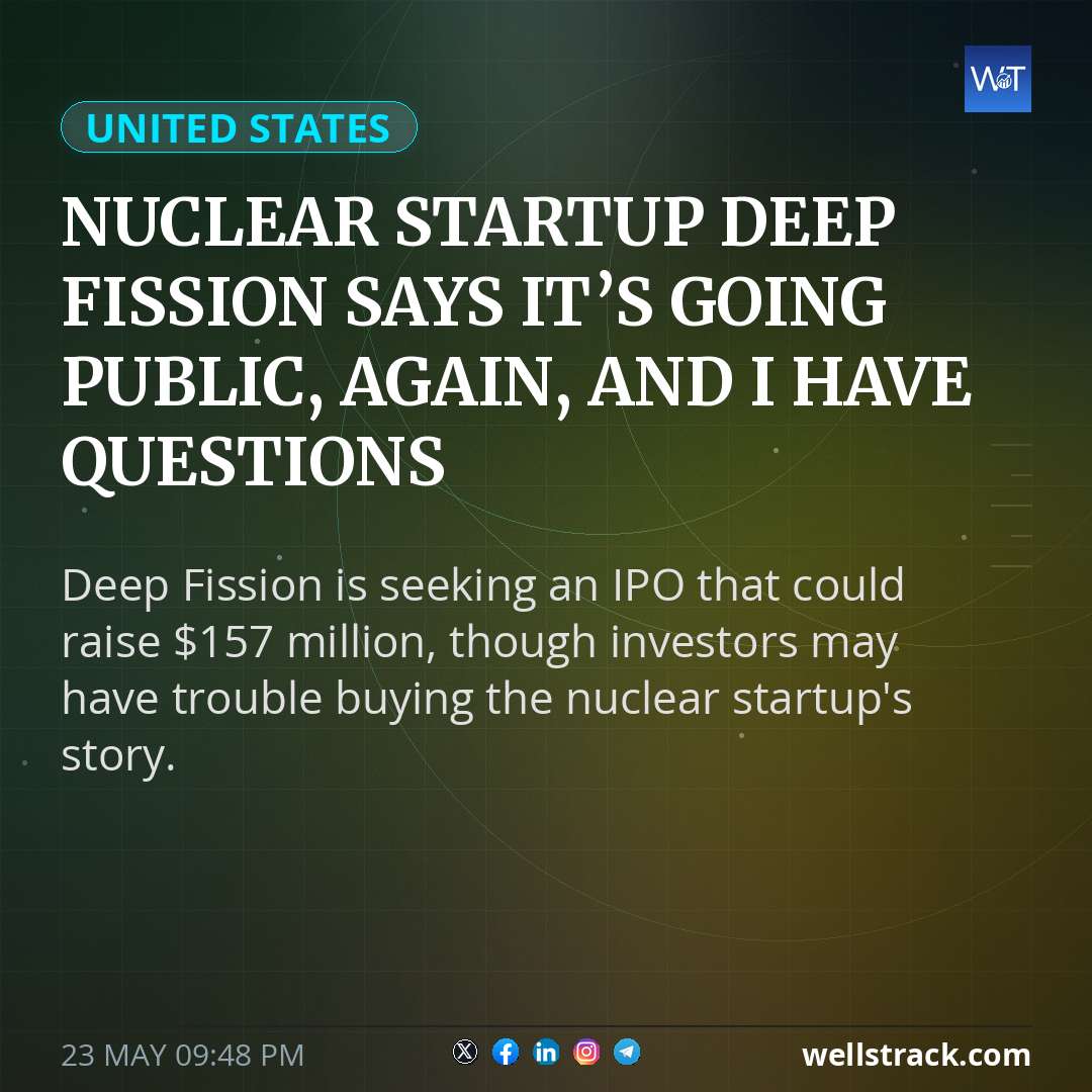 Nuclear startup Deep Fission says it’s going public, again, and I have questions — WellsTrack