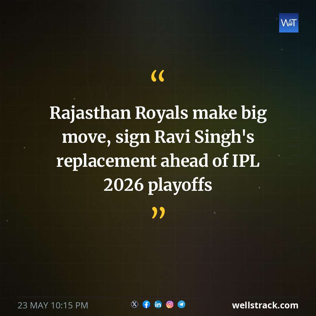 Rajasthan Royals make big move, sign Ravi Singh's replacement ahead of IPL 2026 playoffs